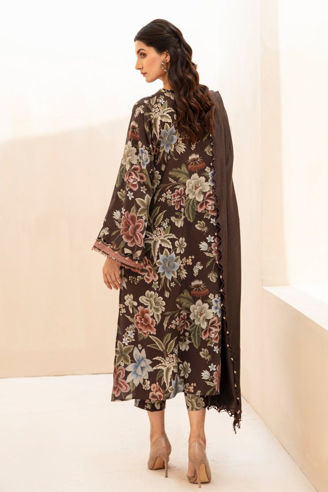 3PC Lawn Printed Shirt With Voile Printed Dupatta - 1510 - Sapphire Studios