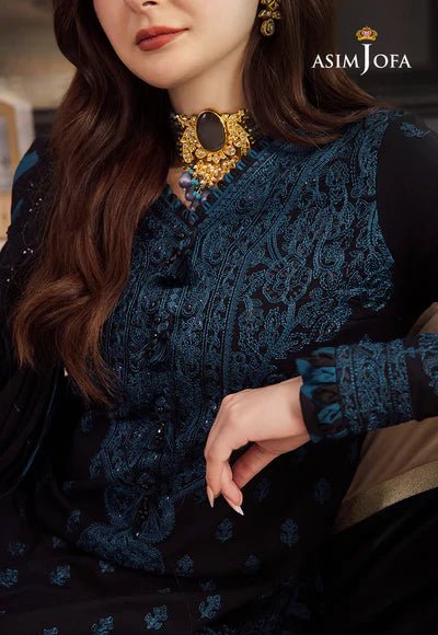 Lawn - 3PC Embroidered Shirt with Organza Embroidered Dupatta - 1064 - Sapphire Studios