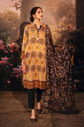 Lawn 3PC Printed With Printed Voile Dupatta - 754 - Sapphire Studios